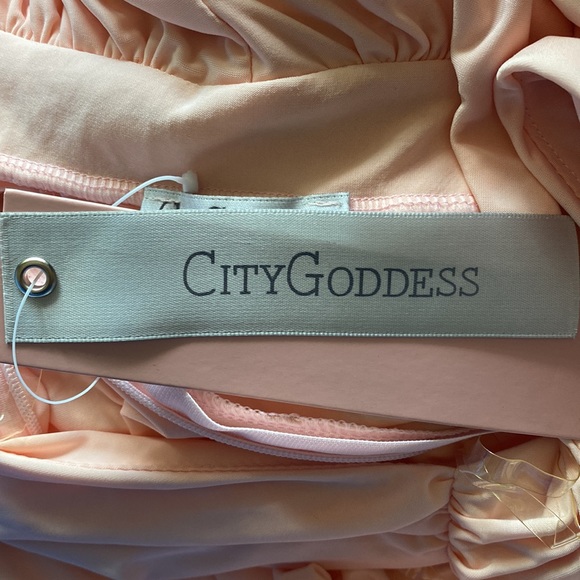 CITY GODDESS PROM EVENING DRESS DR198A LONG FLOWY DRESS NEW SMALL - Picture 10 of 16